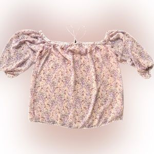 1.State off the shoulder pink blouse size XS